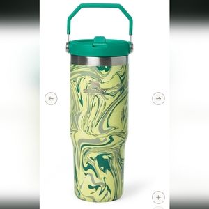 Stanley citron swirl flip straw